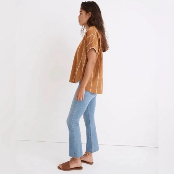 Brown Patterned Women's Top - Picture 4 of 4